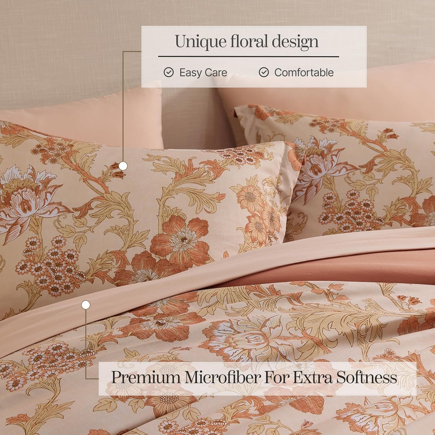 Botanical Flowers Comforter Set