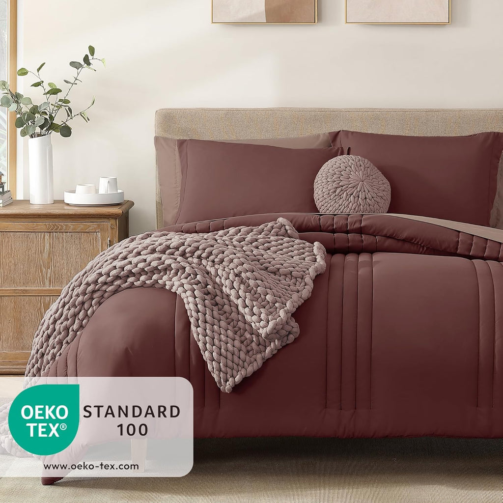 Melex 7-piece Bed in a Bag Comforter Set with Sheets