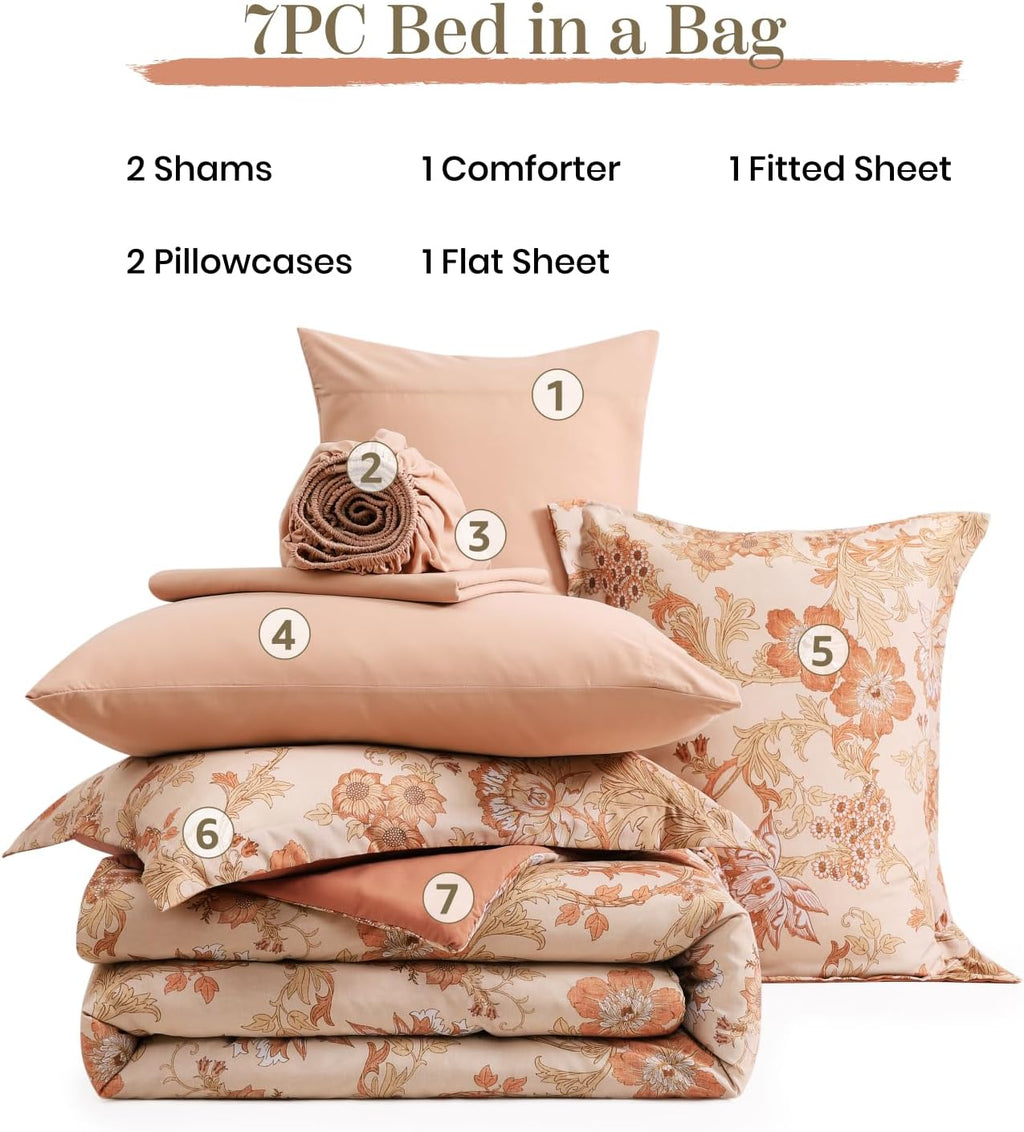 Botanical Flowers Comforter Set