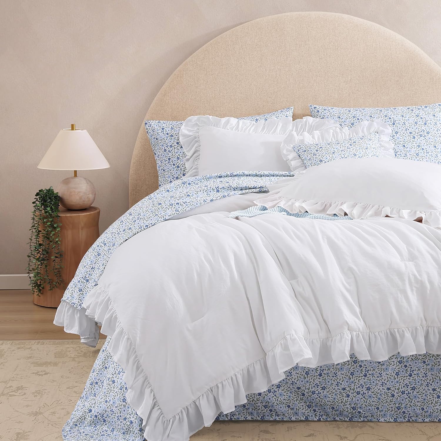 Melex Ruffle Comforter Set