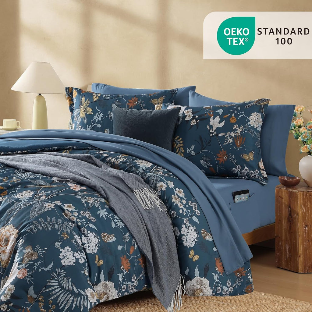 Melex Floral 7-piece Comforter Set