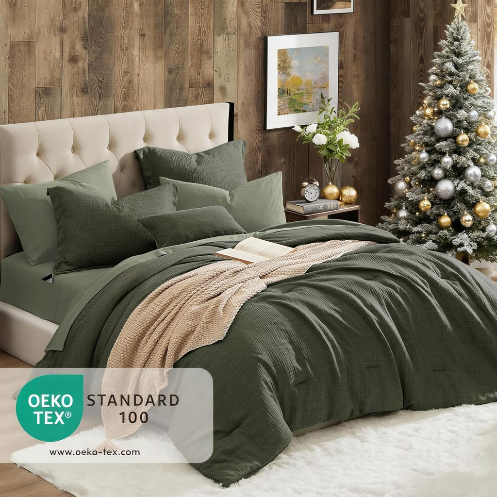 Melex Textured Comforter Set