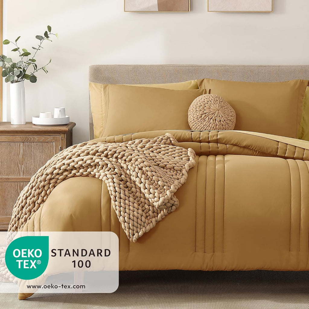 Melex 7-piece Bed in a Bag Comforter Set with Sheets