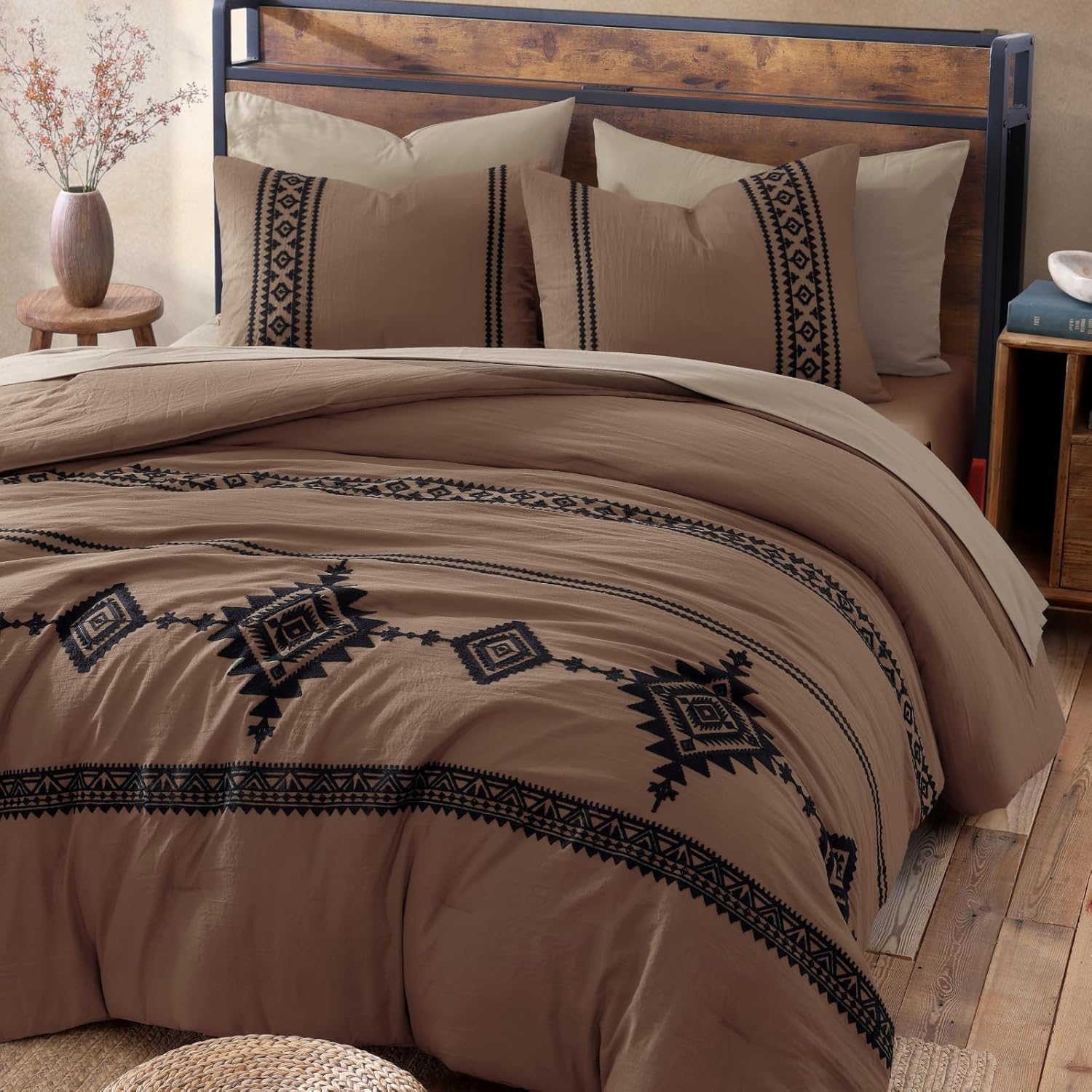 Melex Embroidery Comforter Set