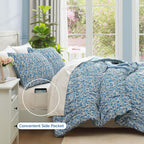 Melex Puff 7-piece Bed in a Bag Comforter Set with Sheets