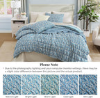 Melex Puff 7-piece Bed in a Bag Comforter Set with Sheets