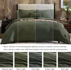 Melex Textured Comforter Set