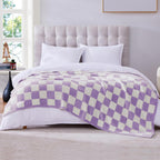Melex Checkered Throw Blanket
