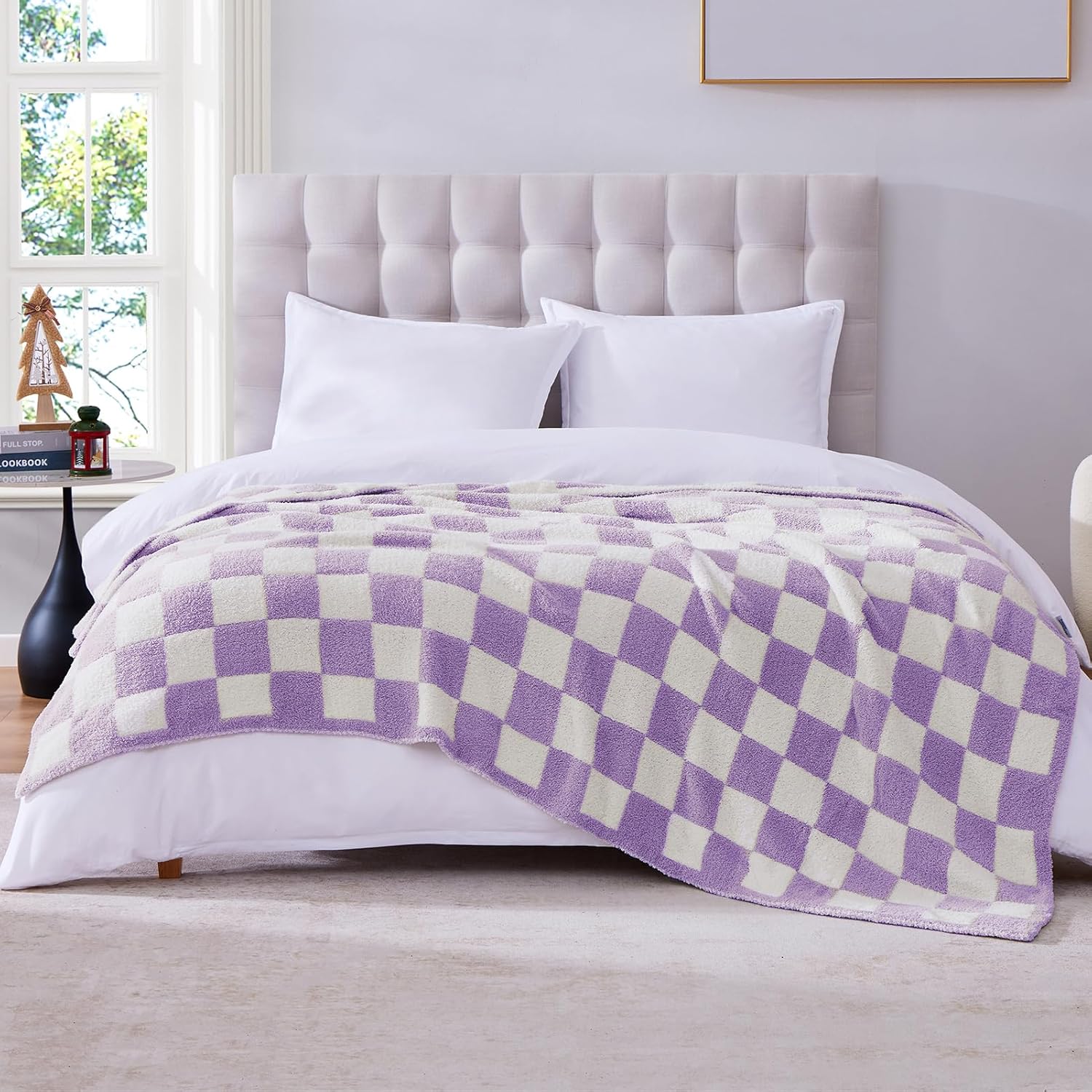 Melex Checkered Throw Blanket