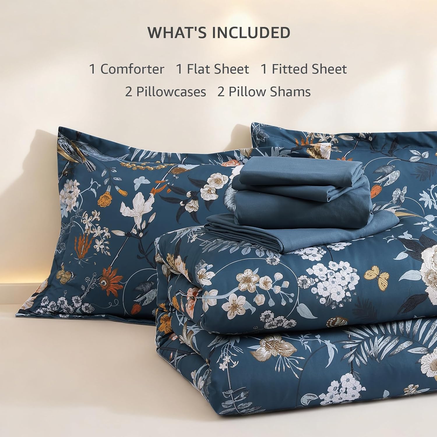 Melex Floral 7-piece Comforter Set
