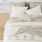 Prewashed fabric 7-piece Bed in a Bag Comforter Set