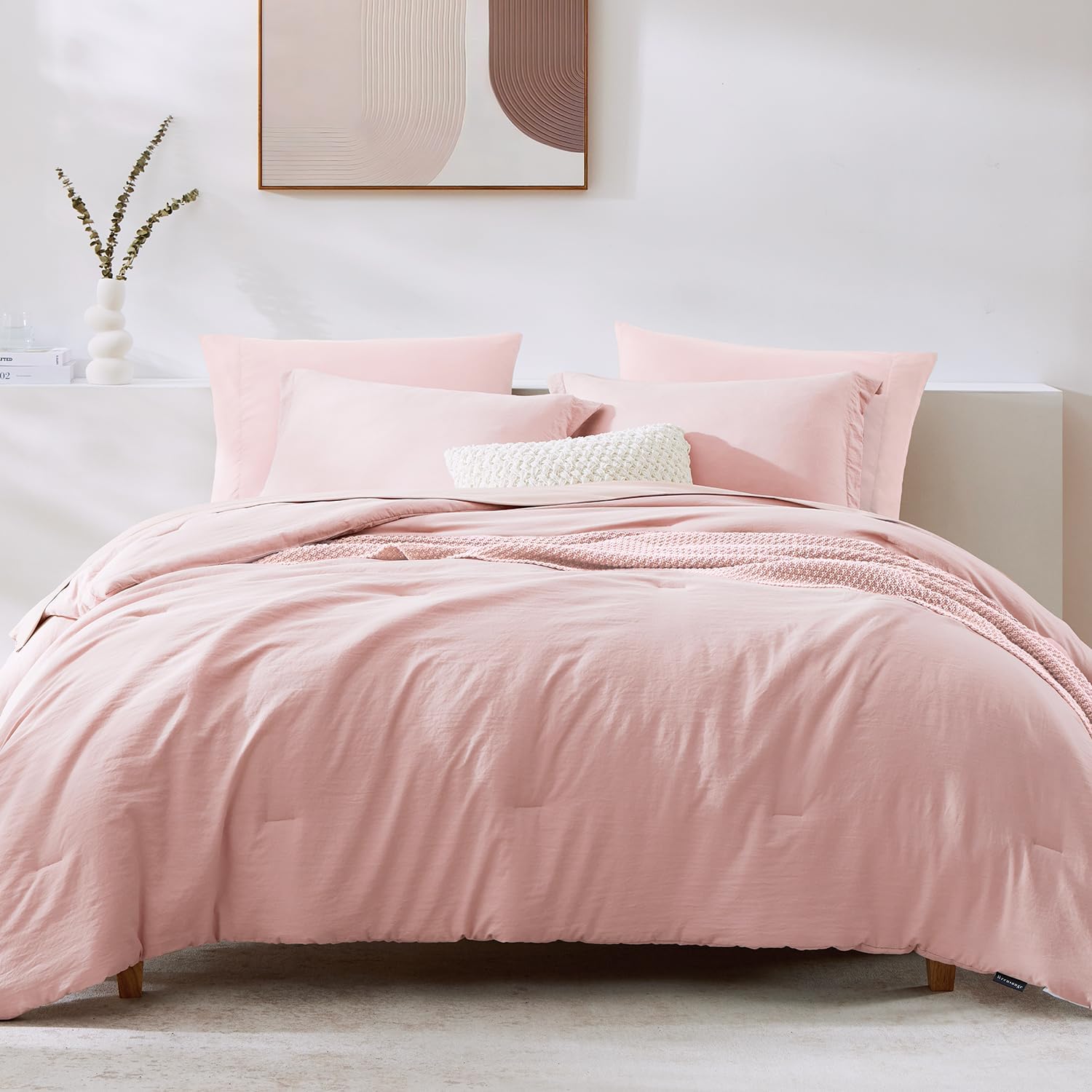 Prewashed fabric 7-piece Bed in a Bag Comforter Set