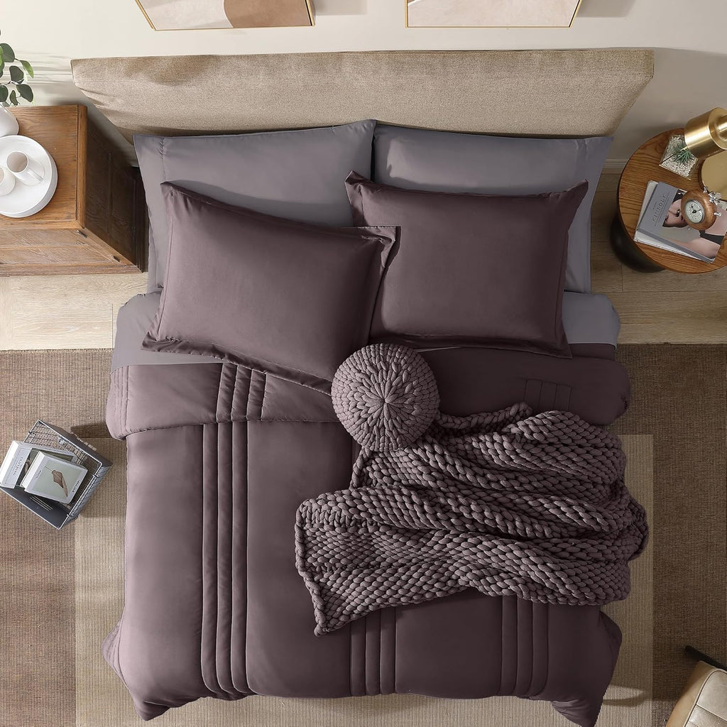 Melex 7-piece Bed in a Bag Comforter Set with Sheets