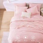 Prewashed fabric 7-piece Bed in a Bag Comforter Set