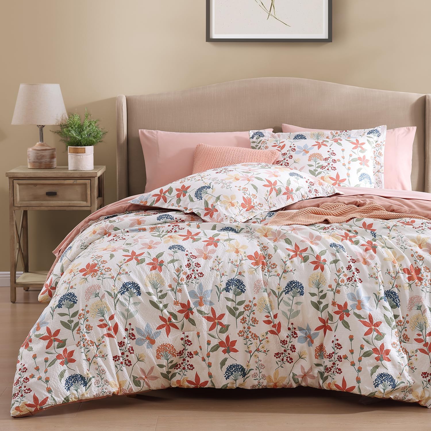 Melex Floral 7-piece Comforter Set