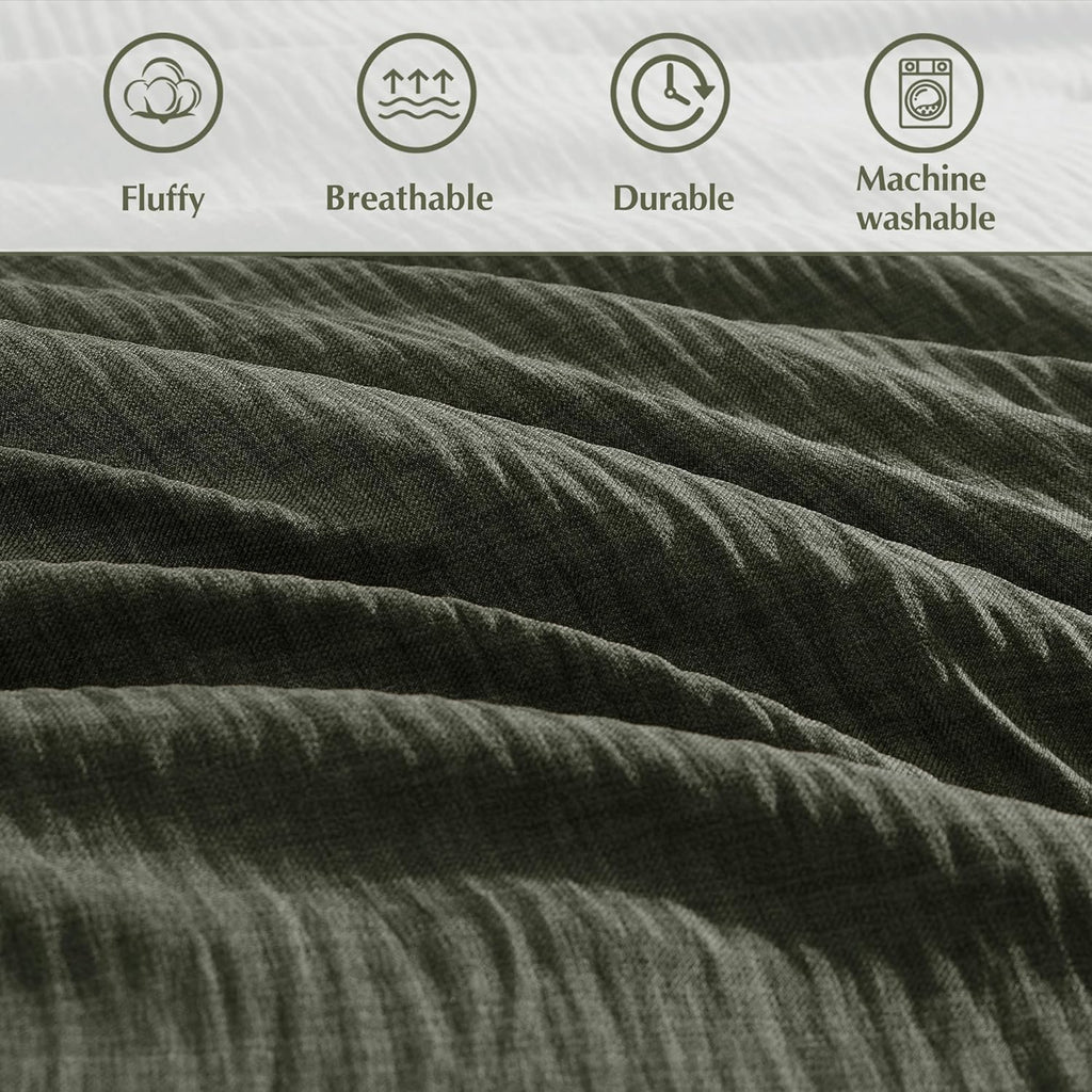 Melex Textured Comforter Set