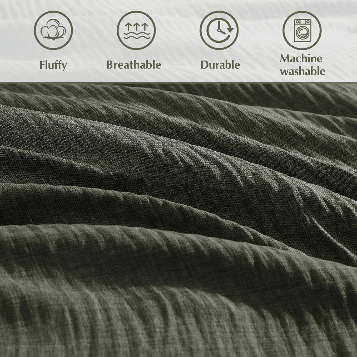 Melex Textured Comforter Set