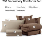 Melex Embroidery Comforter Set