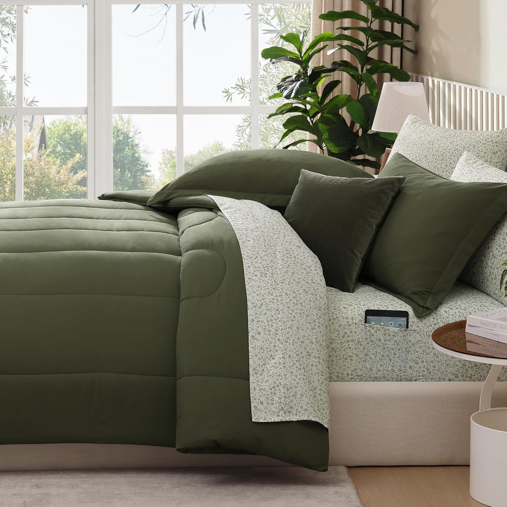 Melex 7-piece Bed in a Bag Comforter Set with Sheets