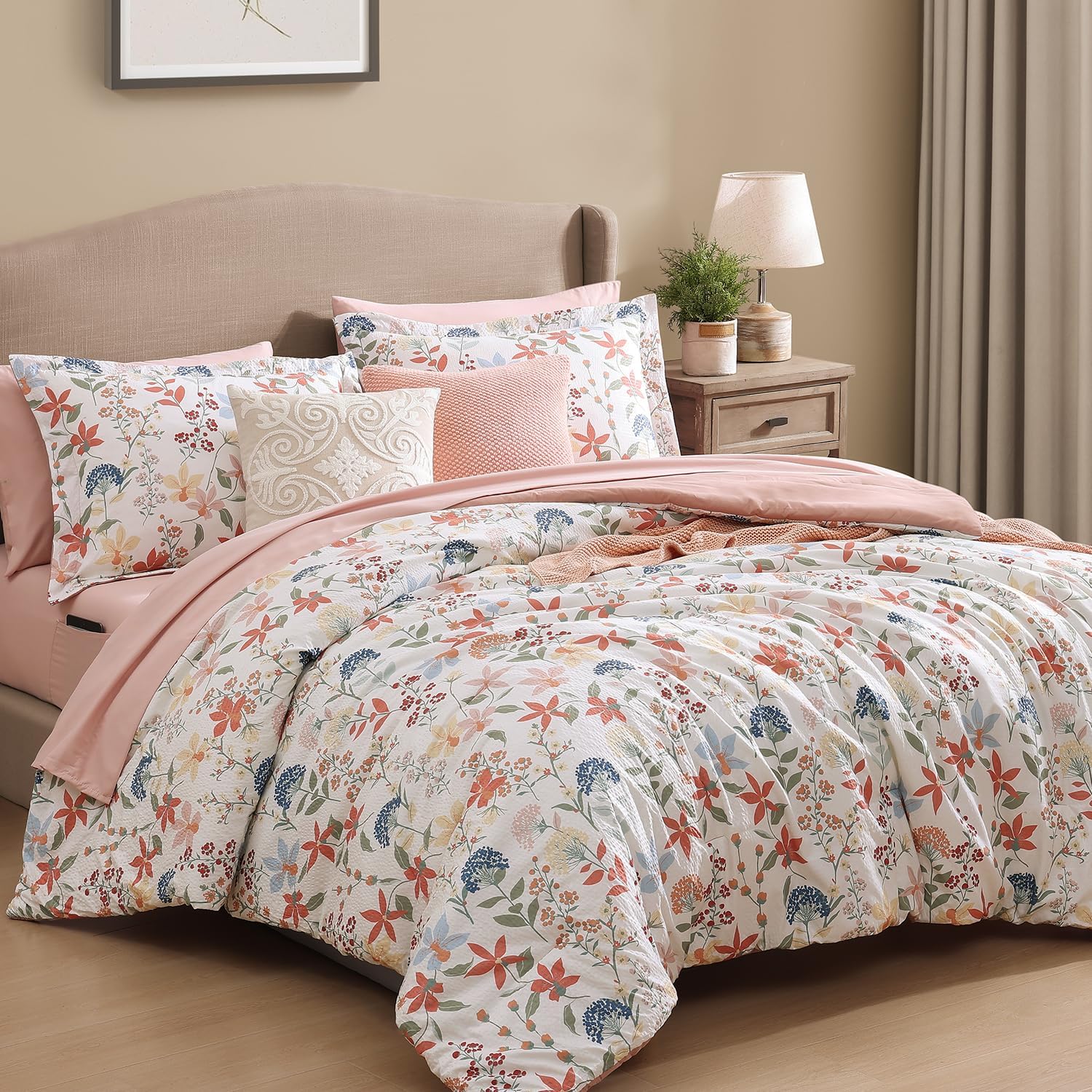 Melex Floral 7-piece Comforter Set