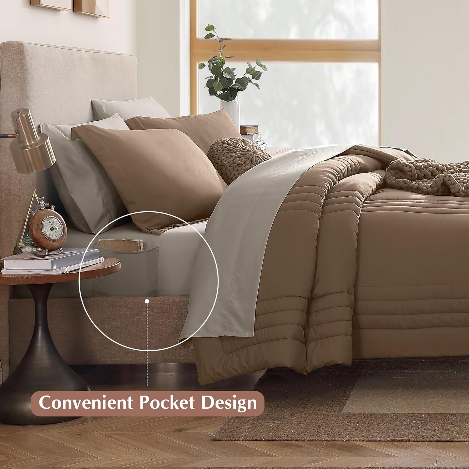 Melex 7-piece Bed in a Bag Comforter Set with Sheets