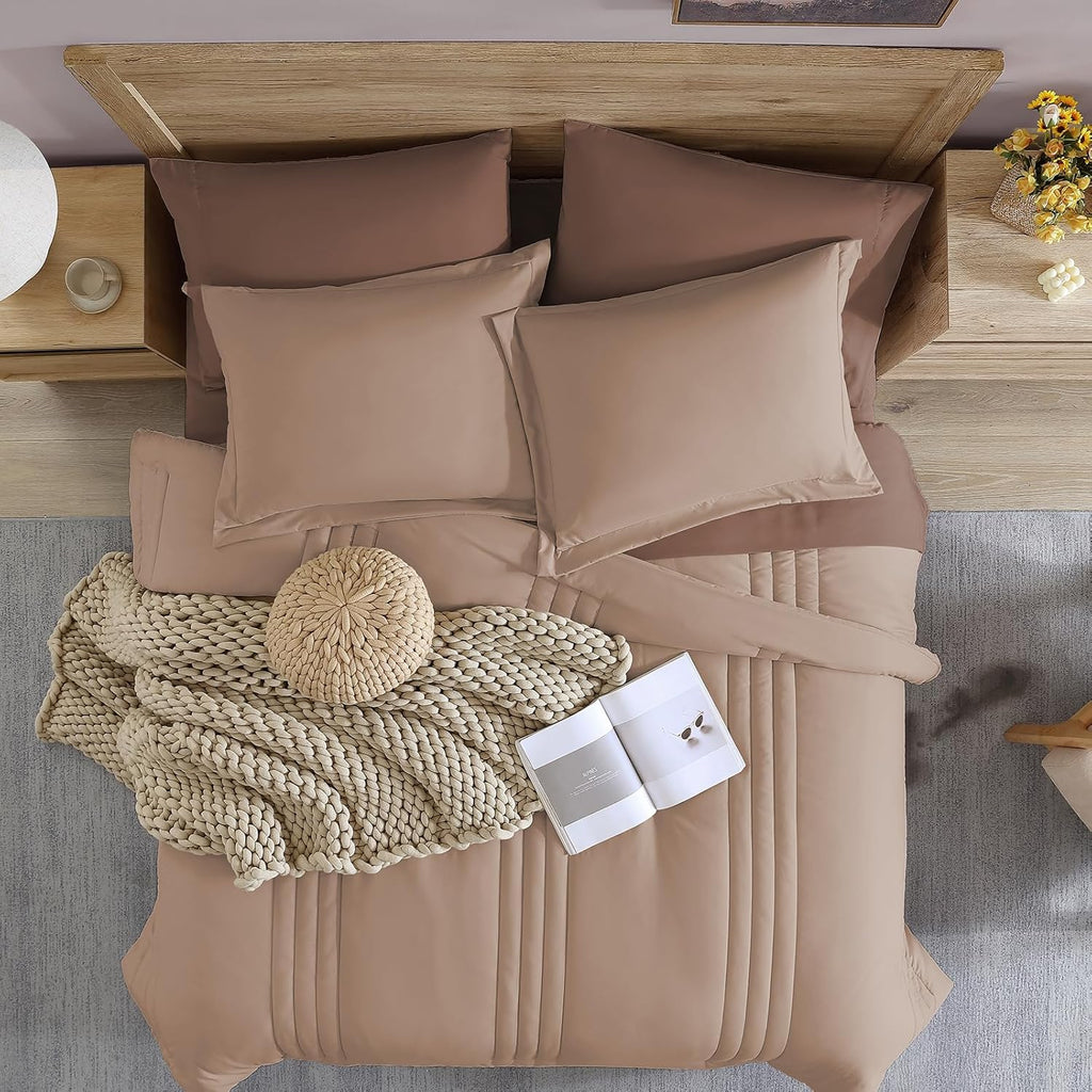 Melex 7-piece Bed in a Bag Comforter Set with Sheets