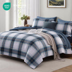 Melex Plaid Comforter Set