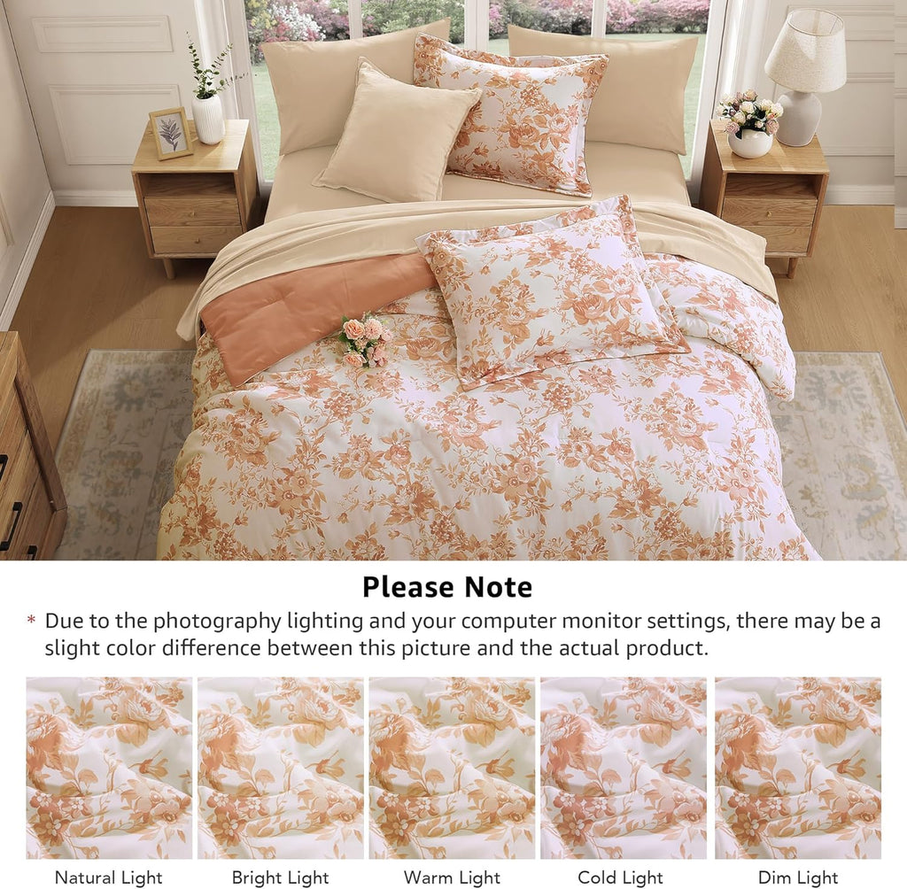 Botanical Flowers Comforter Set