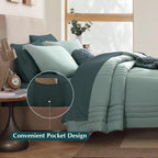Melex 7-piece Bed in a Bag Comforter Set with Sheets