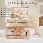 Botanical Flowers Comforter Set