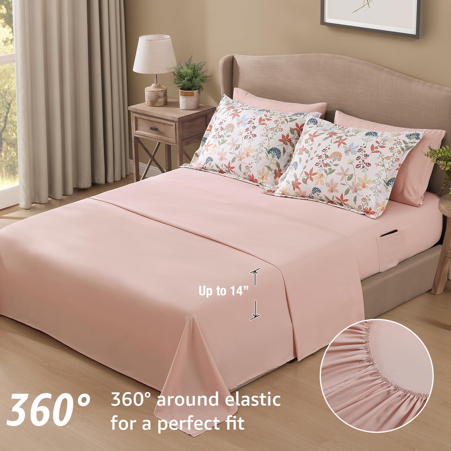 Melex Floral 7-piece Comforter Set
