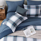Melex Plaid Comforter Set