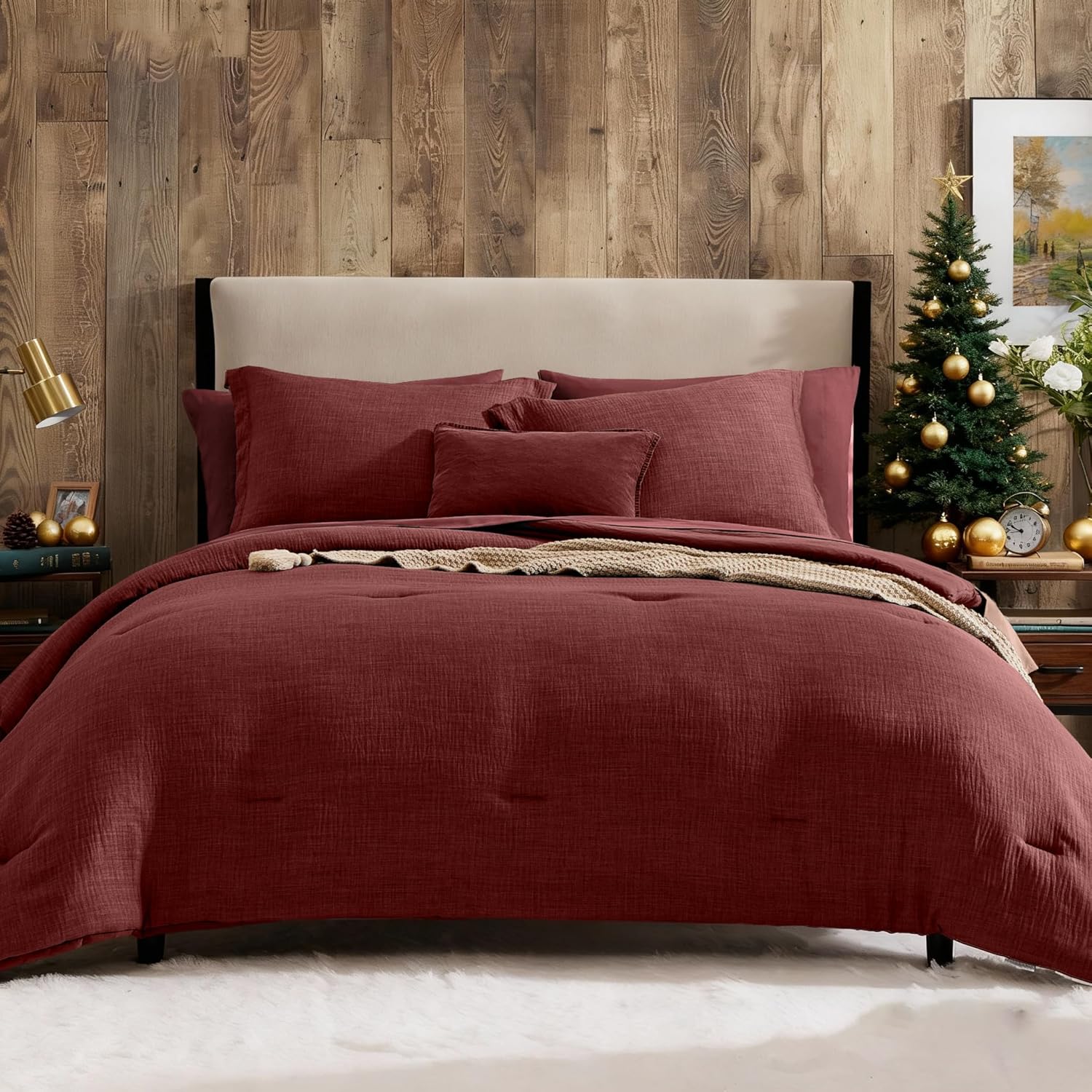 Melex Textured Comforter Set