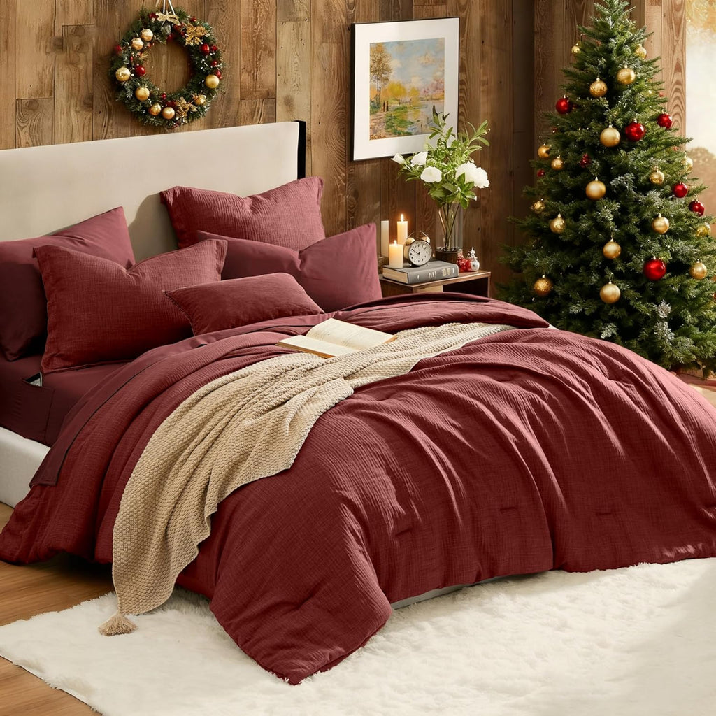 Melex Textured Comforter Set