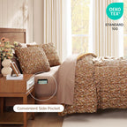 Melex Puff 7-piece Bed in a Bag Comforter Set with Sheets