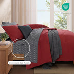 Melex Prewashed Bed in a Bag,Ultra Soft Comforter Bed Set with Sheets