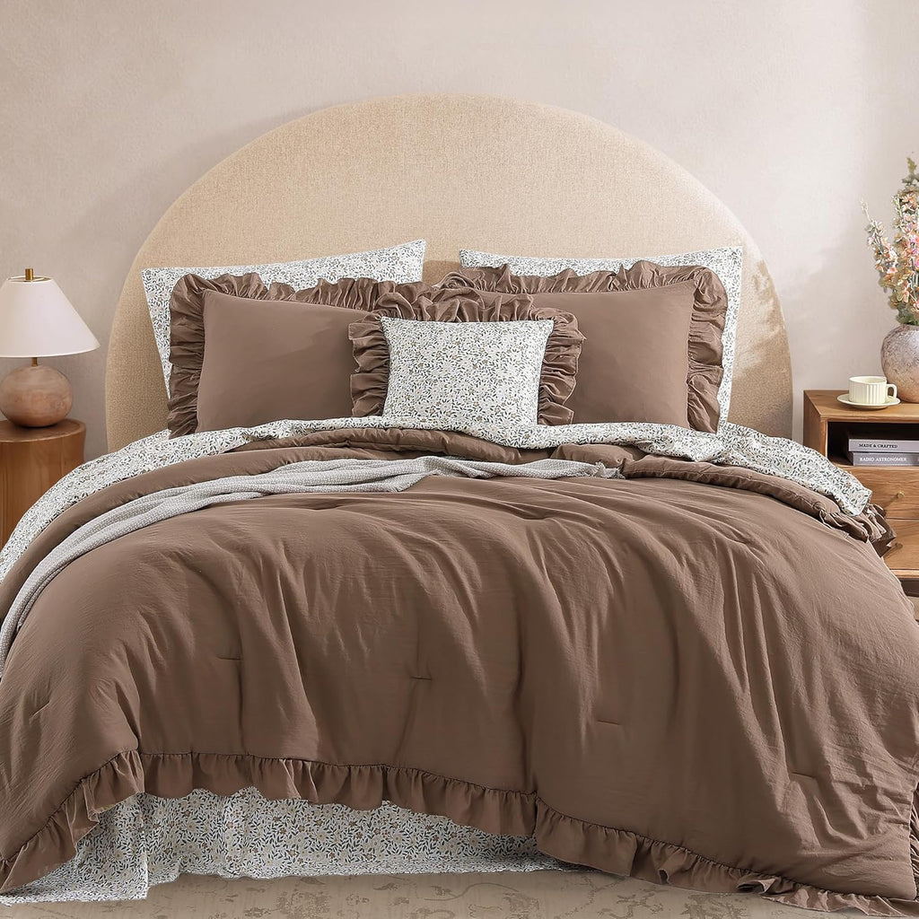 Melex Ruffle Comforter Set