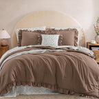 Melex Ruffle Comforter Set