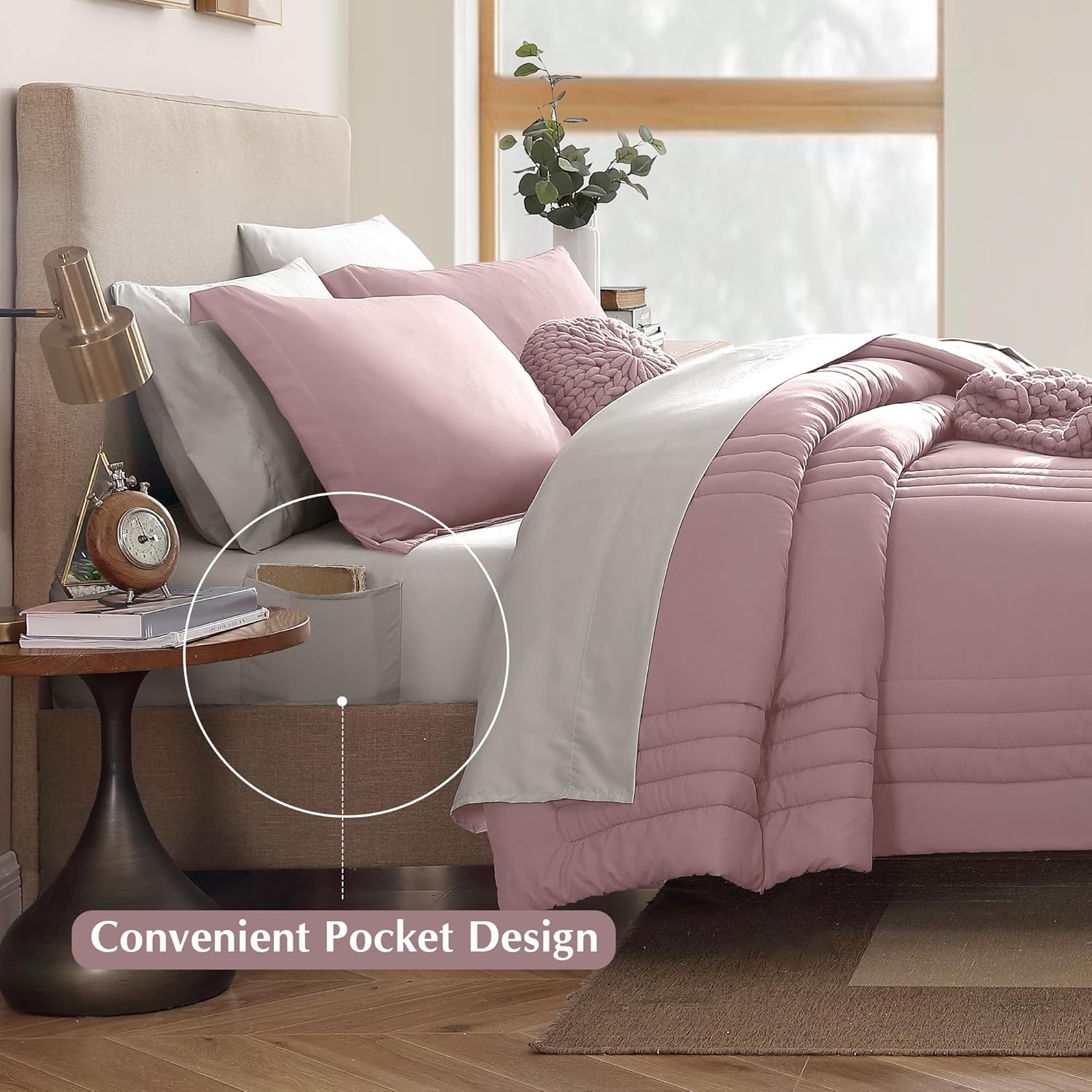 Melex 7-piece Bed in a Bag Comforter Set with Sheets