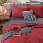 Melex Prewashed Bed in a Bag,Ultra Soft Comforter Bed Set with Sheets