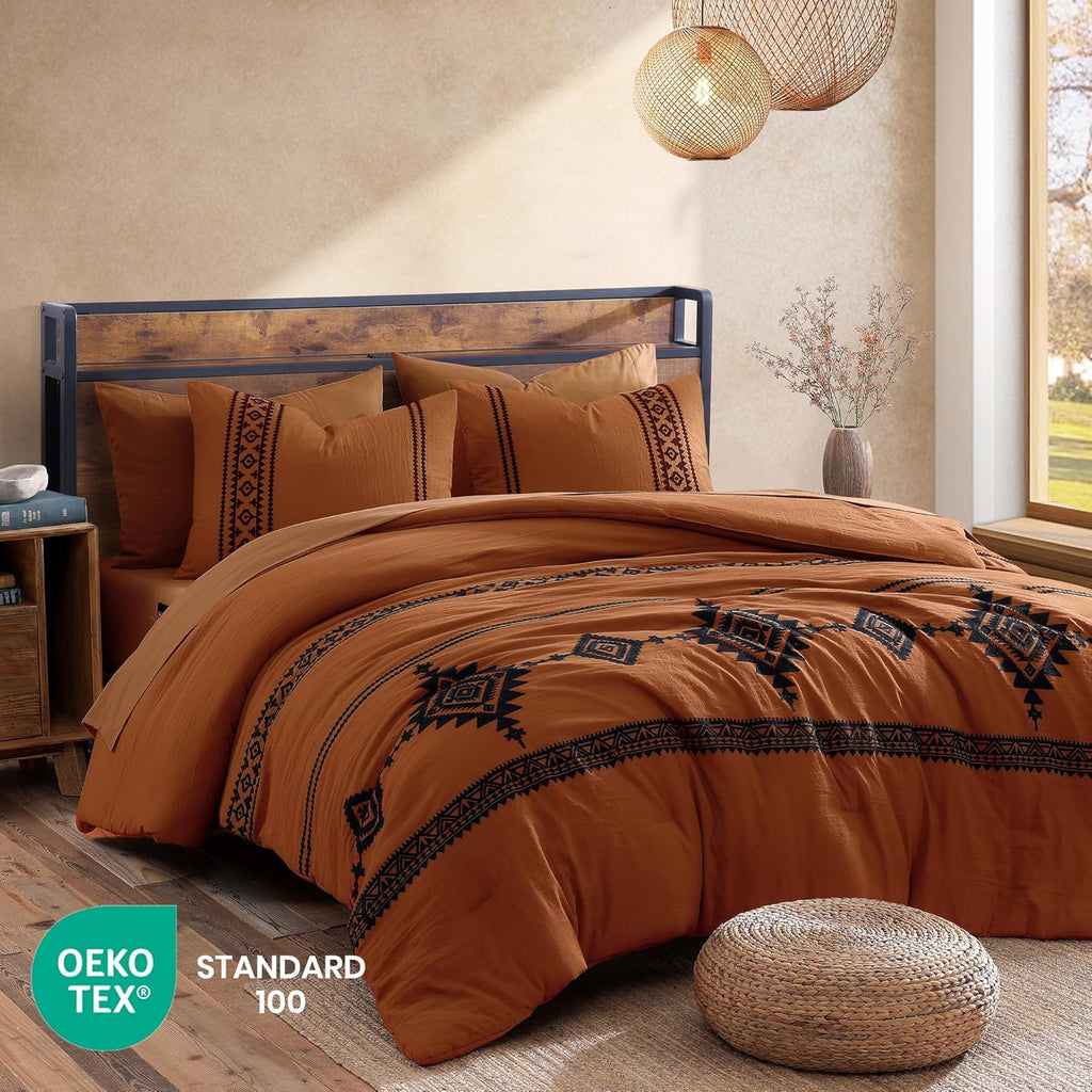 Melex Embroidery Comforter Set