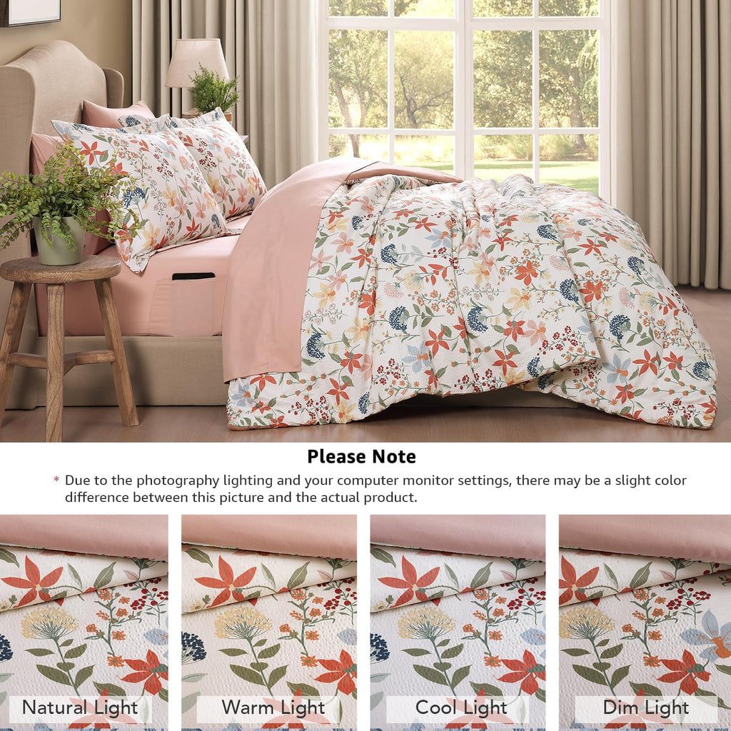 Melex Floral 7-piece Comforter Set