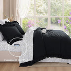 Melex Ruffle Comforter Set