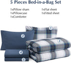 Melex Plaid Comforter Set