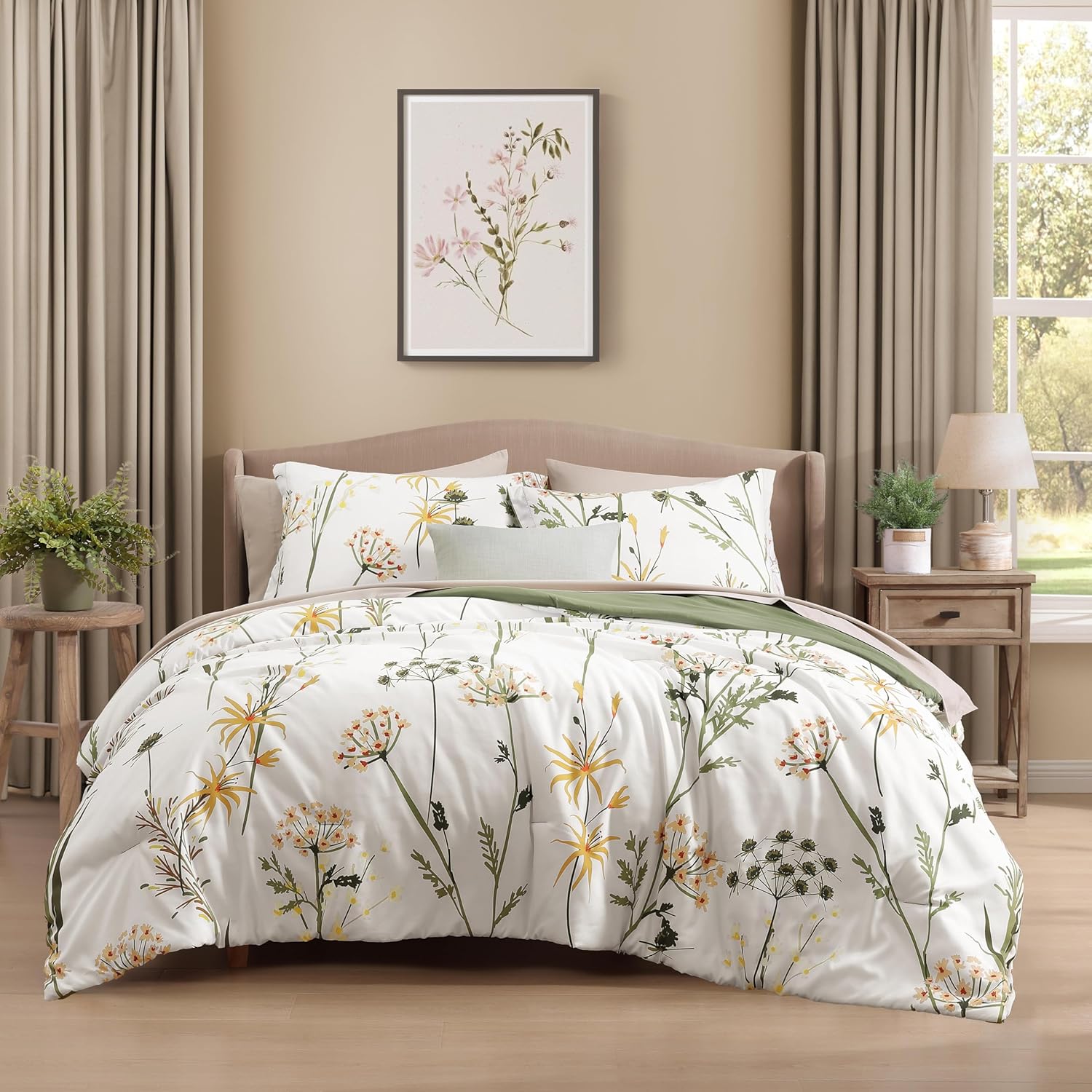 Melex Floral 7-piece Comforter Set