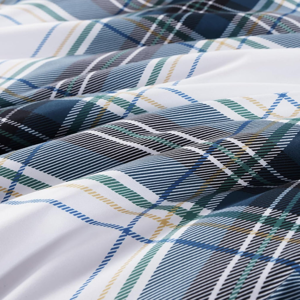 Melex Plaid Comforter Set