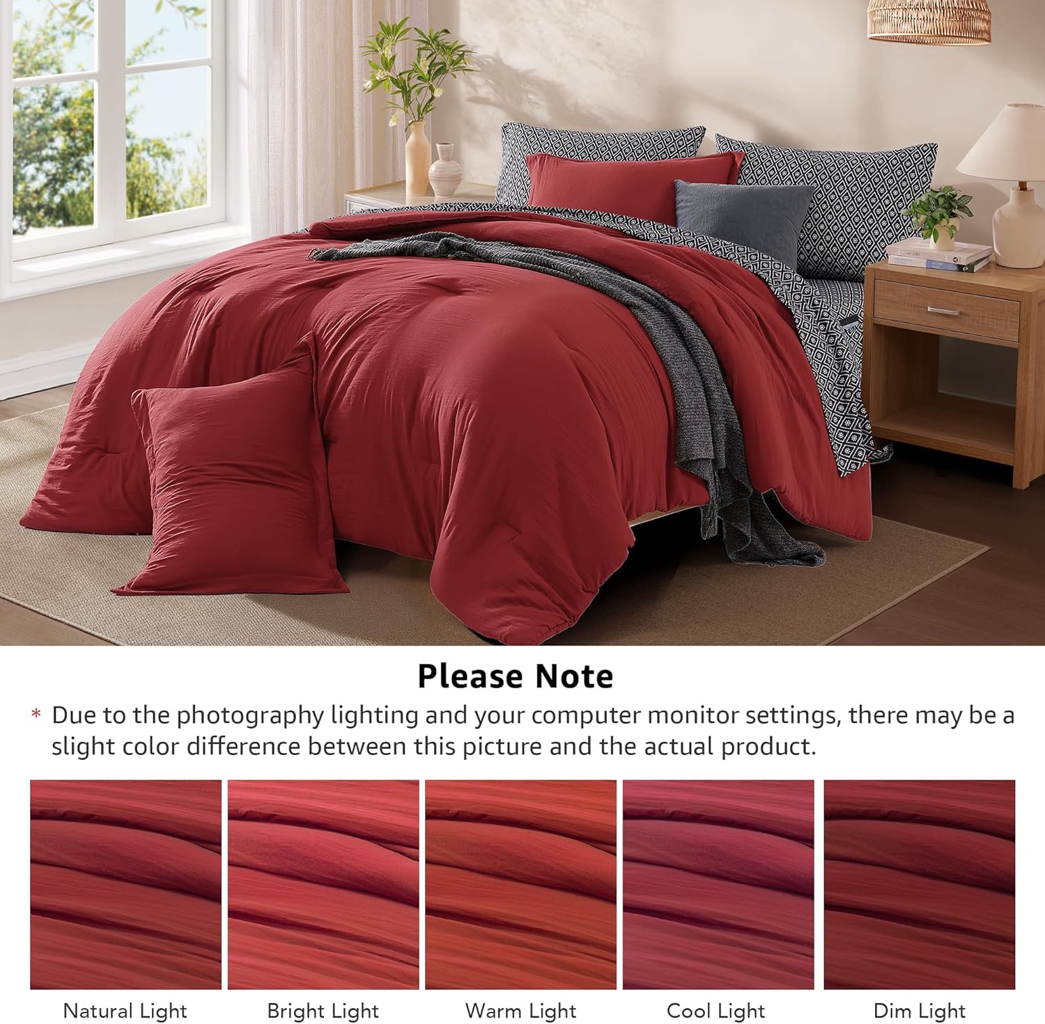 Melex Prewashed Bed in a Bag,Ultra Soft Comforter Bed Set with Sheets