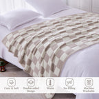 Melex Checkered Throw Blanket