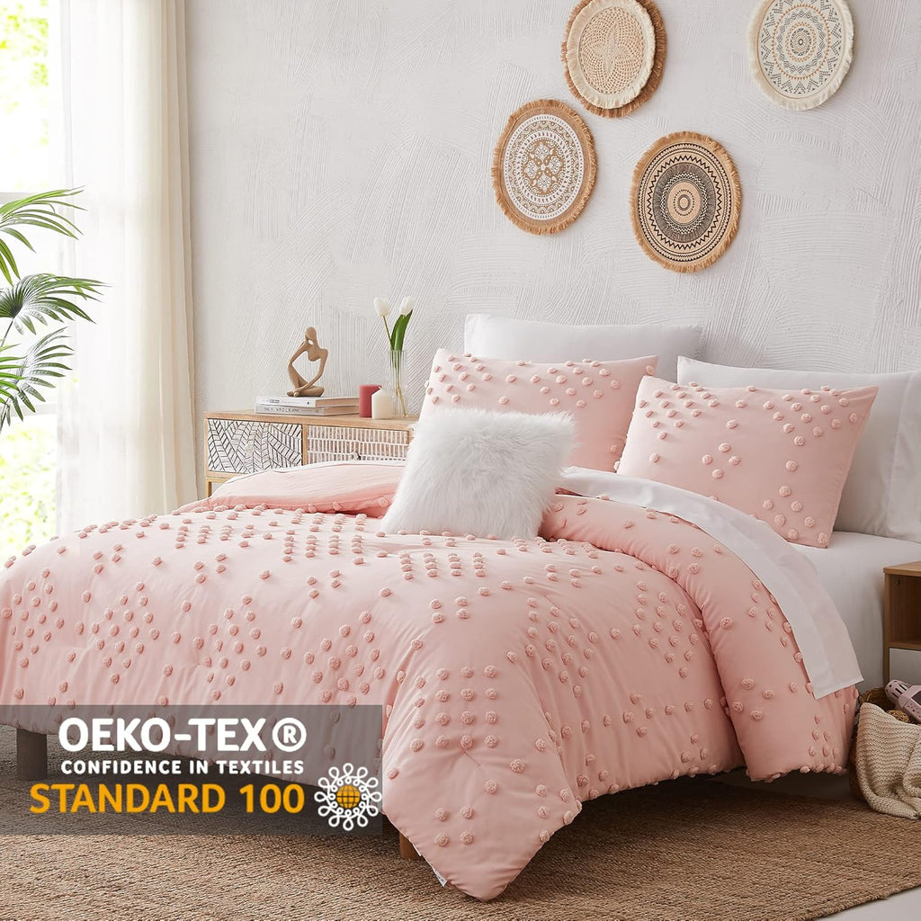 Melex Pom Tufted Comforter Set