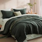 Melex Prewashed Bed in a Bag,Ultra Soft Comforter Bed Set with Sheets